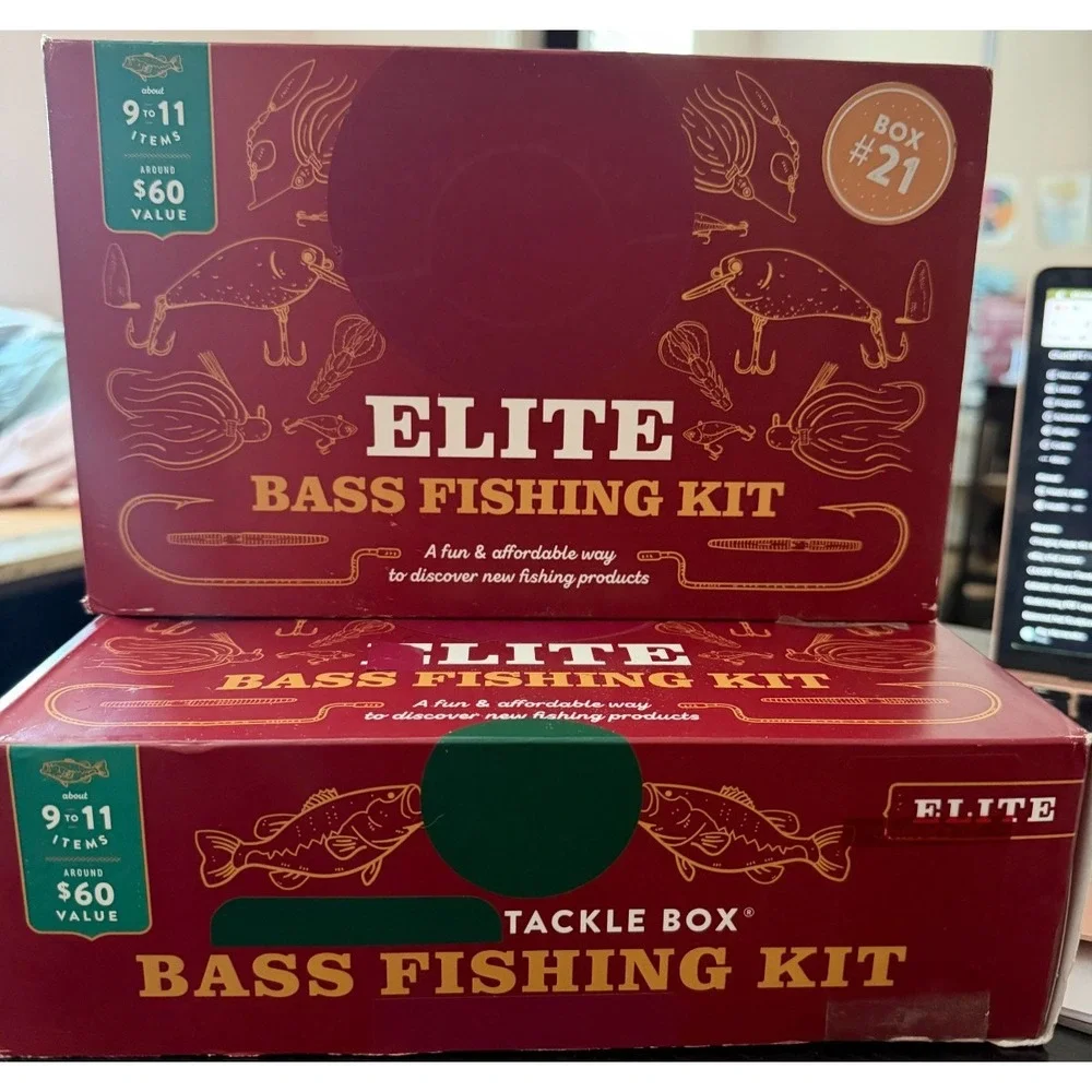 2-Pack Catch Co Mystery Tackle Box Elite Bass Fishing Kits Box #21 New Sealed